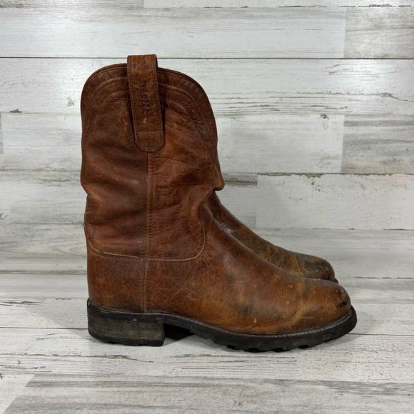 Tecovas Stockton Bison Leather Men's Boots - Picture 1 of 8